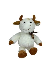 Resim Sevimli Peluş İnek Hediyelik Uyku Arkadaşı 40 Cm Kahverengi 