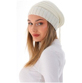Resim Ritagarcia Kadın Ipli Ekru Bere Ekru 
