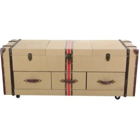 Resim Gan Decor Kanvas Kumaş Kaplamalı Tv Konsolu 123X41X52CM 