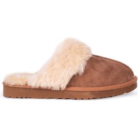 Resim Pierre Cardin 54392 Kadın Disqu Tüylü Terlik Taba 