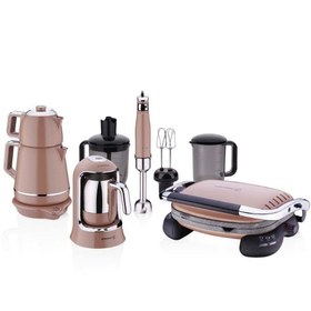 Resim Korkmaz A1850 Mocha 15 Parça Elektro Set 