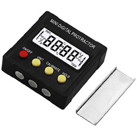 Resim Jewval 360 Derece Mini Dijital Açı Eğim Ölçer Bulucu Iletki Inklinometre Mıknatıslı Eğim Seviye Ölçüm 