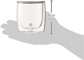 Resim ZWILLING Sorrento Çift Camlı 2'li Viski Bardağı, 266 ml, Cam, Şeffaf Cam 