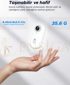 Resim EN SİGA Mini Aksiyon Kamerası 1080p Hd Spor Kamerası, Dijital Görüntü Sabitleme, Otomatik Pozlama 