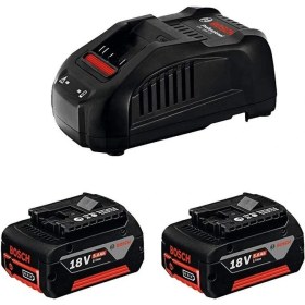 Resim 2x Gba 18V 5AH Yedek Akü ve Şarj Cihazı Seti 