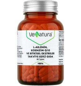 Resim Venatura L-Arjinin-Koenzim Q10 ve Bitkisel Ekstreler 60 Tablet 