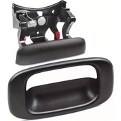 Resim Chuangyinshop Black Kapı Kolu Ve Çerçeve Seti 99 07 Chevy Kuyruk Kapısı Çekme Demir Yapı Ve Boyalı 