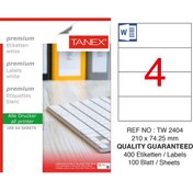 Resim Tanex Tw-2404 Laser Etiket 100'lü Paket 