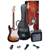 Resim SX SE1 SK 3/4 3TS Elektro Gitar Seti (3 Tone Sunburst) 