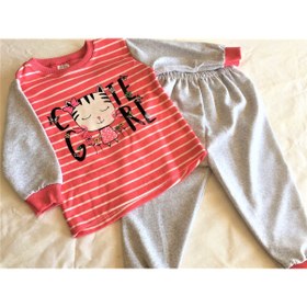 Resim MEMOCAN Cute Girl Baskılı Bebek Pijama Takımı (6 Ay - 12 Ay - 18 Ay - 24 Ay) 