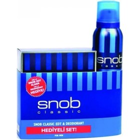 Resim Snob Classic Edt 100 ml Erkek Parfümü + 150 ml Deodorant Set 