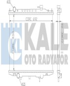 Resim KALE 362900 Su Radyatoru (Nissan : Pick-Up D22 02-06 Skystar Yd25ddti ) 692×450×26 21410VK505 (WK597266) 