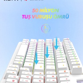Resim Havit Gamenote KB885L Rgb Backlit Gaming Mekanik Klavye 