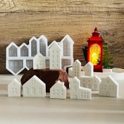 Resim Minyatür Evler ve Şatolar için Festif Beyaz Silikon Kalıplar - DIY El Sanatları ve Ev Dekoru için Mükemmel 