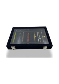 Resim Richbox Tesbih Kolye Bileklik Kutusu Alcantara Siyah 