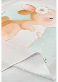 Resim Sevimli Tavşan Dijital Baskılı 70x140 Cm Çocuk Plaj Havlusu 