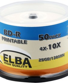 Resim ELBA Blu-ray Bd-r 10x 25gb 50li Cake Box Prıntable 