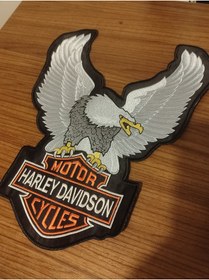 Resim Özden Nakış Kartal Motorcu yelek büyük boy sırt patch 