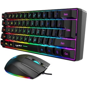Resim Wezone Oyun Klavye Ve Fare Seti - 61 Tuşlu Ultra Kompakt, Rgb Işık Efektleri, 7200 Dpı Ayarlı, Makro Programlama, Ergonomik Tasarım Diğer 