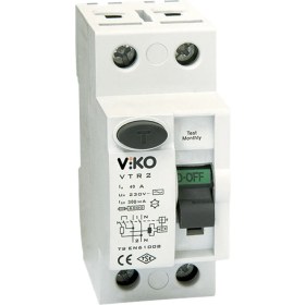 Resim Viko Iki Kutuplu 25 Amper 300MA Kaçak Akım Rölesi 