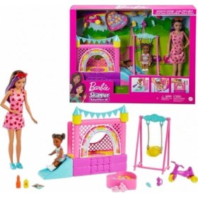 Resim Mattel Hbb67 Barbie Bebek Bakıcısı Skipper Oyun Evi Seti 