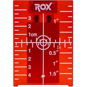Resim Rox Wood Rox 0273 Lazer İçin Görünürlük Arttırıcı Lazer Hedef Kartı Plakası 104x74 mm 