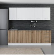 Resim Minar 245 Cm Mutfak Dolabı Beyaz Dore 245-D1 Beyaz 