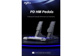 Resim Pxn Pd Hm Hall Manyetik Sensörlü Gaz ve Fren Pedalı - Tam Metal Profesyonel Yarış Pedalı 