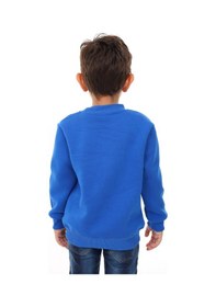 Resim Toontoy Kids Toontoy Erkek Çocuk Relax Fit Bisiklet Yaka Baskılı Sweatshirt - 2iplik Saks 