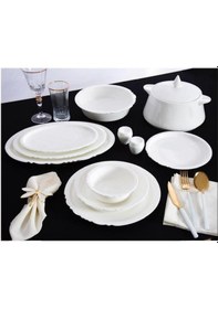 Resim Massimo Rumi Sade 60 Parça Yemek Takımı 