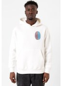 Resim Bordo Mavi Parmak İzi Beyaz Erkek 3ip Kapşonlu Sweatshirt Beyaz 