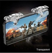 Resim Şeffaf-cep Telefonu Oyun Kavrama Tetik Pubg Oyun Tutucu Yangın Düğmesi Mobil Oyun Denetleyicisi Gamepad Joystick O 