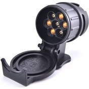 Resim Ic 13 İla 7 Pin Konnektör Adaptörü Römork Konnektörü 12v Çekme Çubuğu Çekme 