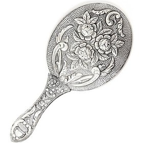 Resim Altın Sepeti GA051 Üçlü Lale Büyük Gümüş El Aynası 