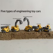 Resim 5 Mini Mühendislik Oyuncak Araba: Yol Silindiri, Ekskavatör, Ağır Kamyon, Yükleyici, Yol Silindiri, Yaylı Mühendislik Aracı, Noel Doğum Günü Partisi Hediyesi 