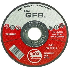 Resim Gfb 2351 İnox 180x1,6x22,23 Mm Kesici Taş 50 Adet 