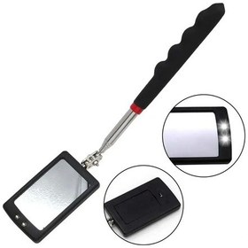 Resim Teleskopik Uzayan Katlanır Işıklı Ayna 90cm Uzama Boyu 