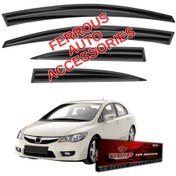 Resim Honda Civic Fd6 Ferrous Cam Rüzgarlığı 4lü Set 2007 2012 