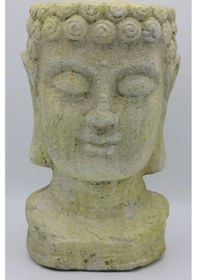 Resim Buda Heykel Saksı Kahverengi 