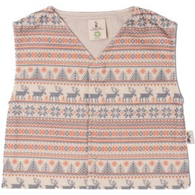 Resim MOOSE STORE BABY&KIDS Organik Pamuk Pazen Moose Yelek Bebek Çocuk Unisex Yenidoğan 