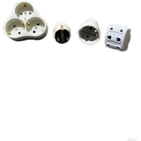 Resim gördur (4'lü Fiş Seti ) 3'lü Topraklı Golyat Priz, Dişi Fiş , Erkek Fiş, 5'li Golyat Priz 