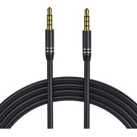 Resim 4 Boğumlu 3.5mm Stereo Aux Kablosu 3,5 Mm Erkek - Erkek Kablo 1 Metre 