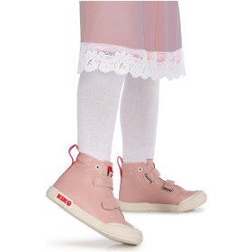 Resim Kiko Kids Garf Günlük Cırtlı Kız Çocuk Bot Ayakkabı Pudra Pudra 