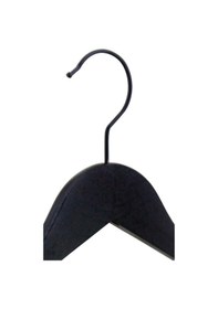 Resim Nyn Ahşap Askı Şık Barlı Elbise Pantolon Askısı Siyah Renk 4 Ade 