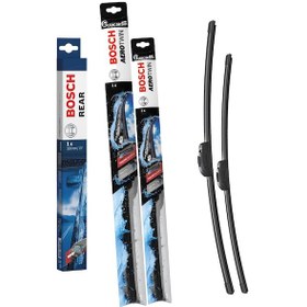 Resim Bosch Aerotwin Ön Arka Silecek Seti Nissan Qashqai J12 2021-2024 İle Uyumlu 