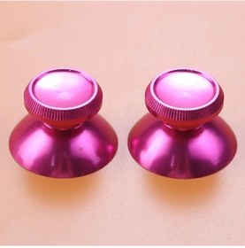 Resim Gül Kırmızı-jcd 2 Adet Renkli Alüminyum Metal 3d Analog Thumb Çubuk Kavrama Mantar Joystick Kap Xbox 360 Gamepad D 