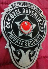 Resim Özel Güvenlik Cüzdan Rozeti Satınal-sıvıle Satılmaz. Siyah 