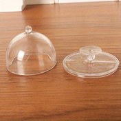 Resim 1:12 Ölçeğinde Miniatur Kek ve Şeffaf Tepsi Seti - Yetişkinler İçin Gerçekçi Oyuncak Evi Mutfak Aksesuarları, Şeffaf Akrilik Gıda Aksesuarları, DIY Model Evi Dekoru ve Koleksiyoncular 