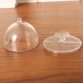 Resim 1:12 Ölçeğinde Miniatur Kek ve Şeffaf Tepsi Seti - Yetişkinler İçin Gerçekçi Oyuncak Evi Mutfak Aksesuarları, Şeffaf Akrilik Gıda Aksesuarları, DIY Model Evi Dekoru ve Koleksiyoncular 