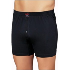 Resim Şahinler 1 Şahinler Erkek Penye Boxer Düz Renk Ve Desenli E010 Siyah 